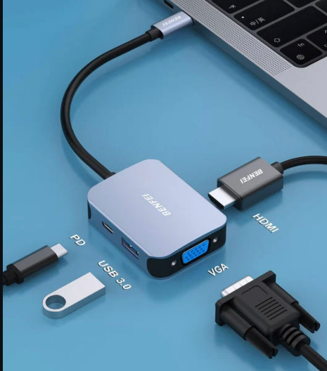 USB-C إلى HDMI وVGA
